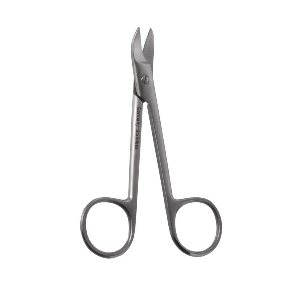 13-2996 — Wire Cutting Scissors, curved, serrated, 4"