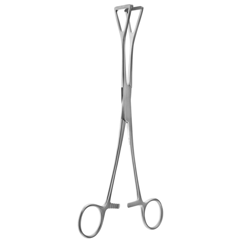 14-6010 — 9" Collin Duval Lung Forceps - jaws 20mm wide