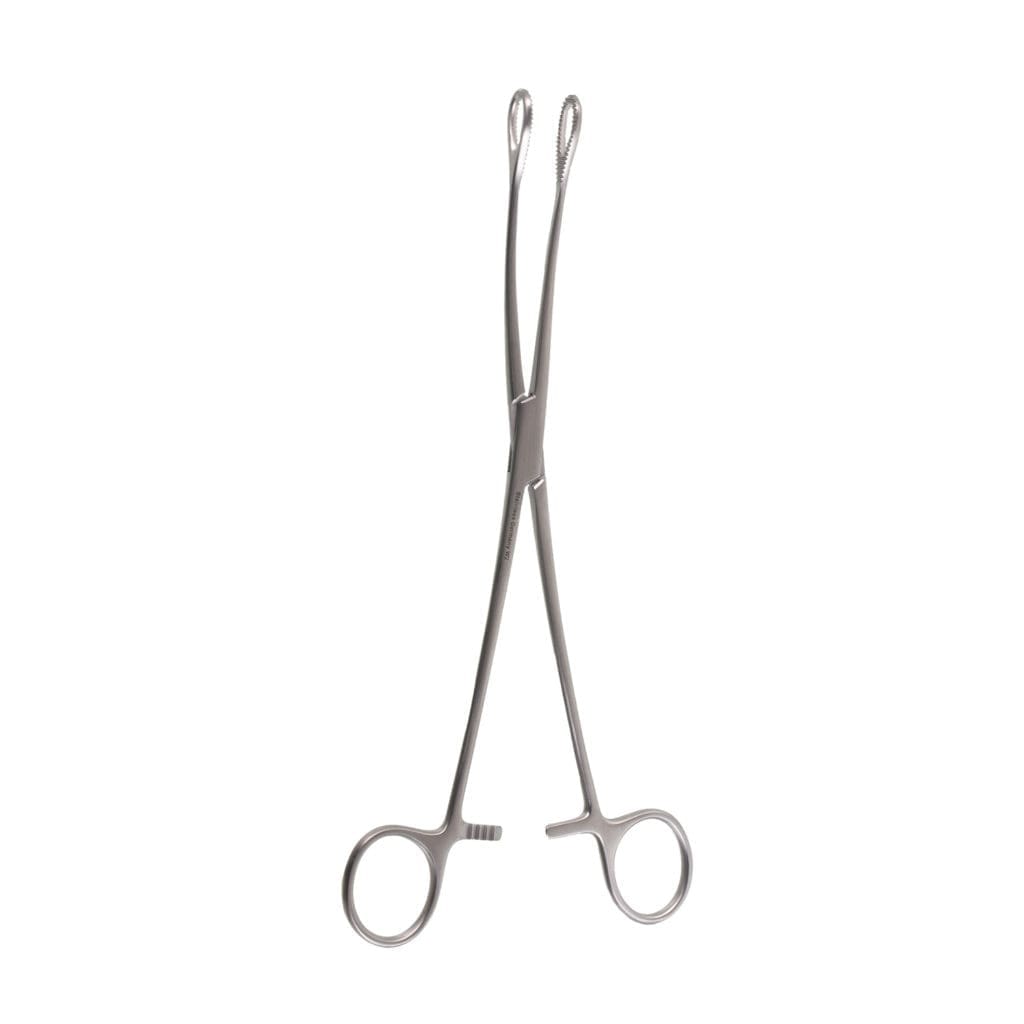 16-1112 — 9 1/2" Foerster Sponge Forceps - curved serrated jaw