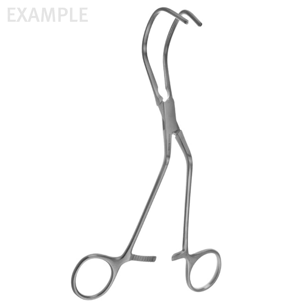 65-6555T — 8" Kay Lamp Aort Anast Clamp 1.9cm deep - titanium