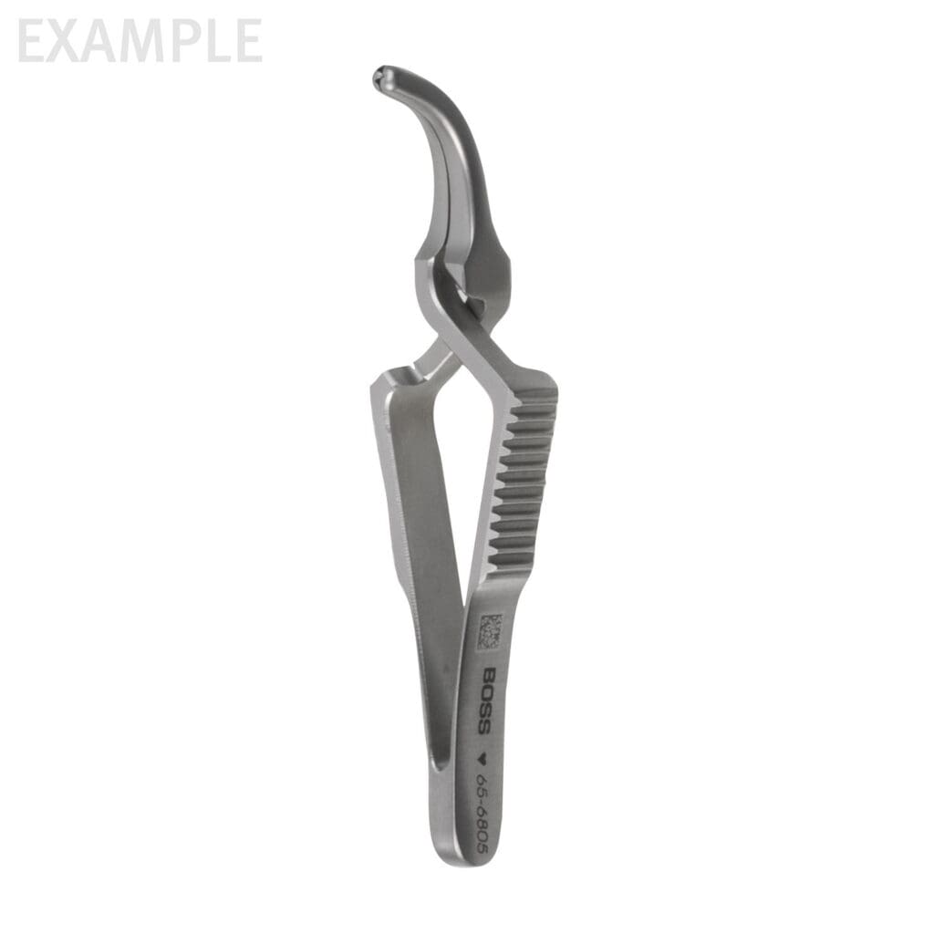 11.5cm Debakey Bulldog Clamp - curved 6.0cm | BOSS 65-6808 | BOSS