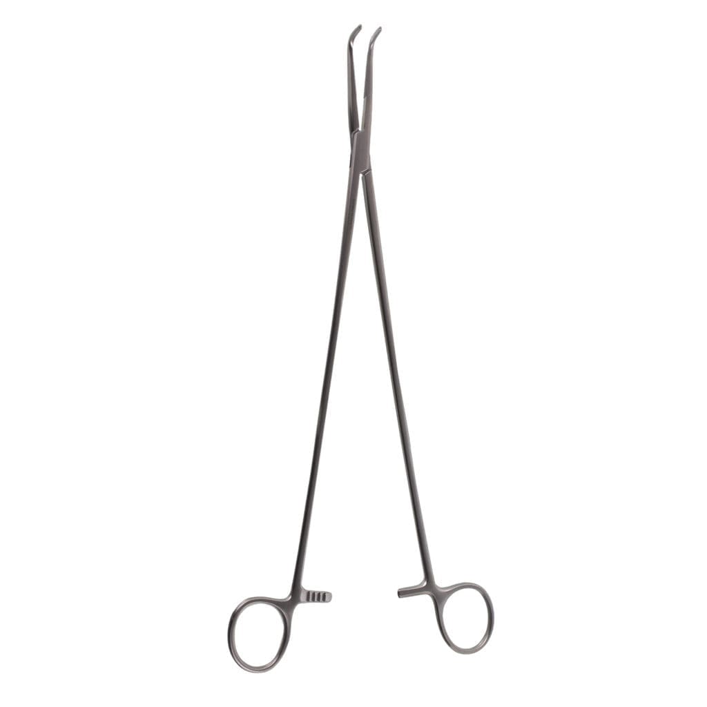 60-1364 — Kantrowitz Forceps, angled jaws, 12"