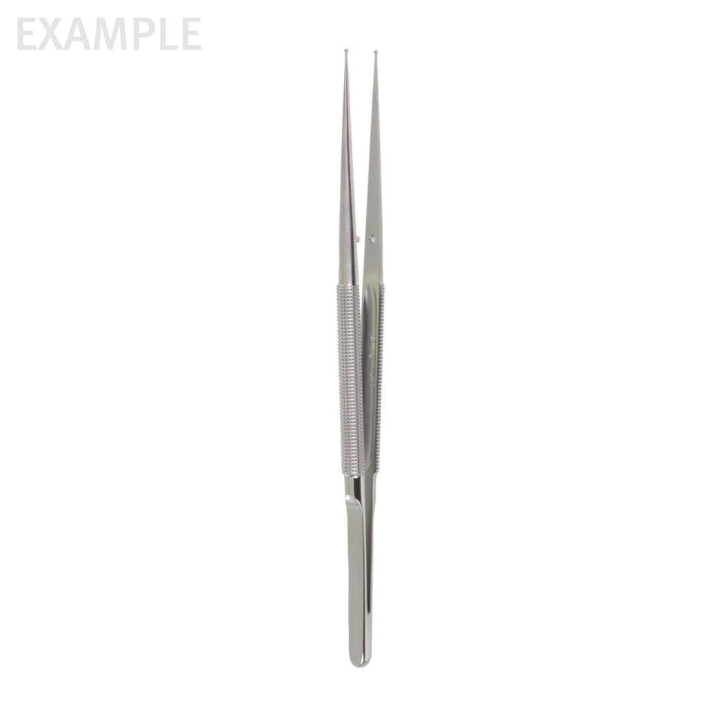 65-4927 — 9" FineTouch Ring Tip Forceps - straight lightweight