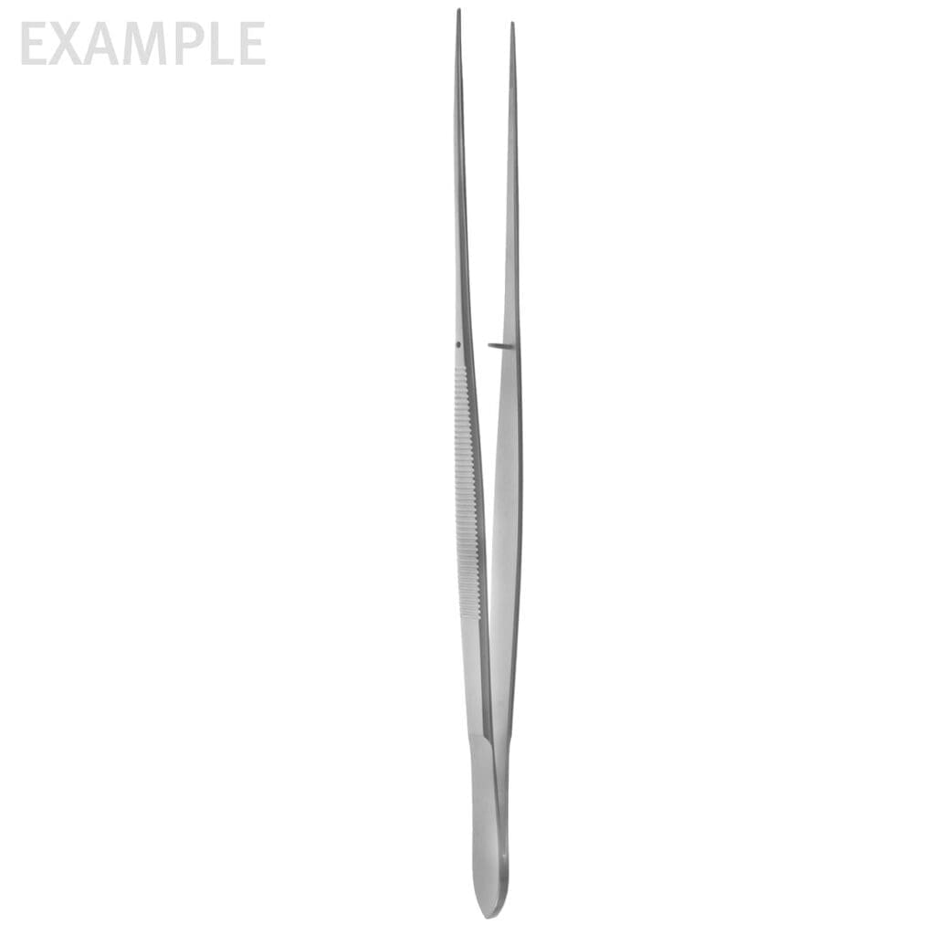 65-4972 — 8" Gillies Thumb Forceps - 2mm x serrated
