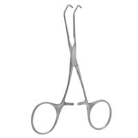 Debakey Castaneda Clamp - 1.4mm #3 anastomosis jaw curved handle