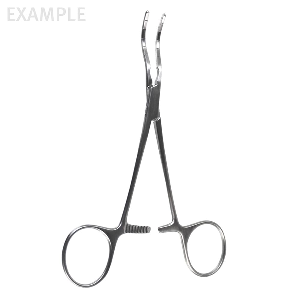 5 1/4" Cooley Pediatric Clamp - straight shanks straight jaw