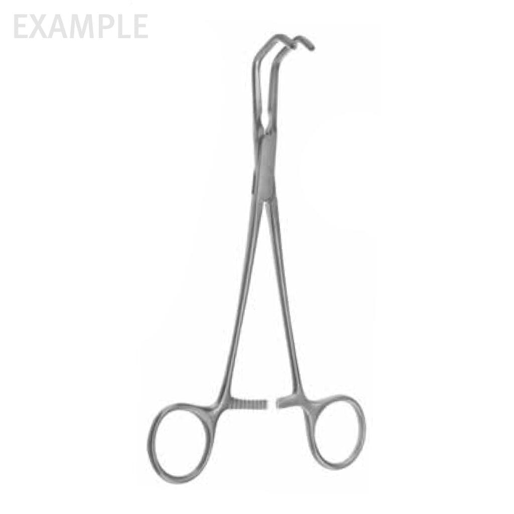 8" Bailey Aorta Clamp - 4.5 x 1.1cm jaw