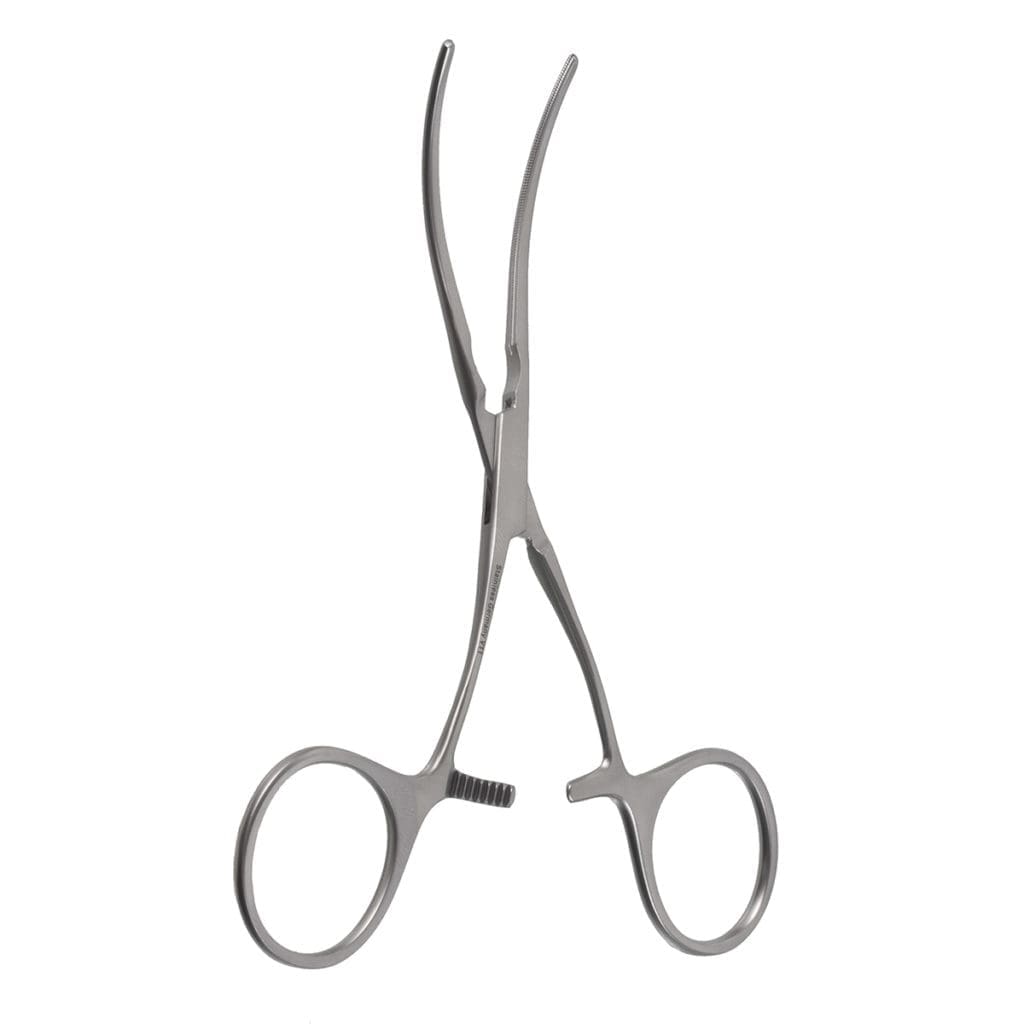 65-6352 — 5" Debakey Ring Handle Bulldog Clamp - "S" curved jaw