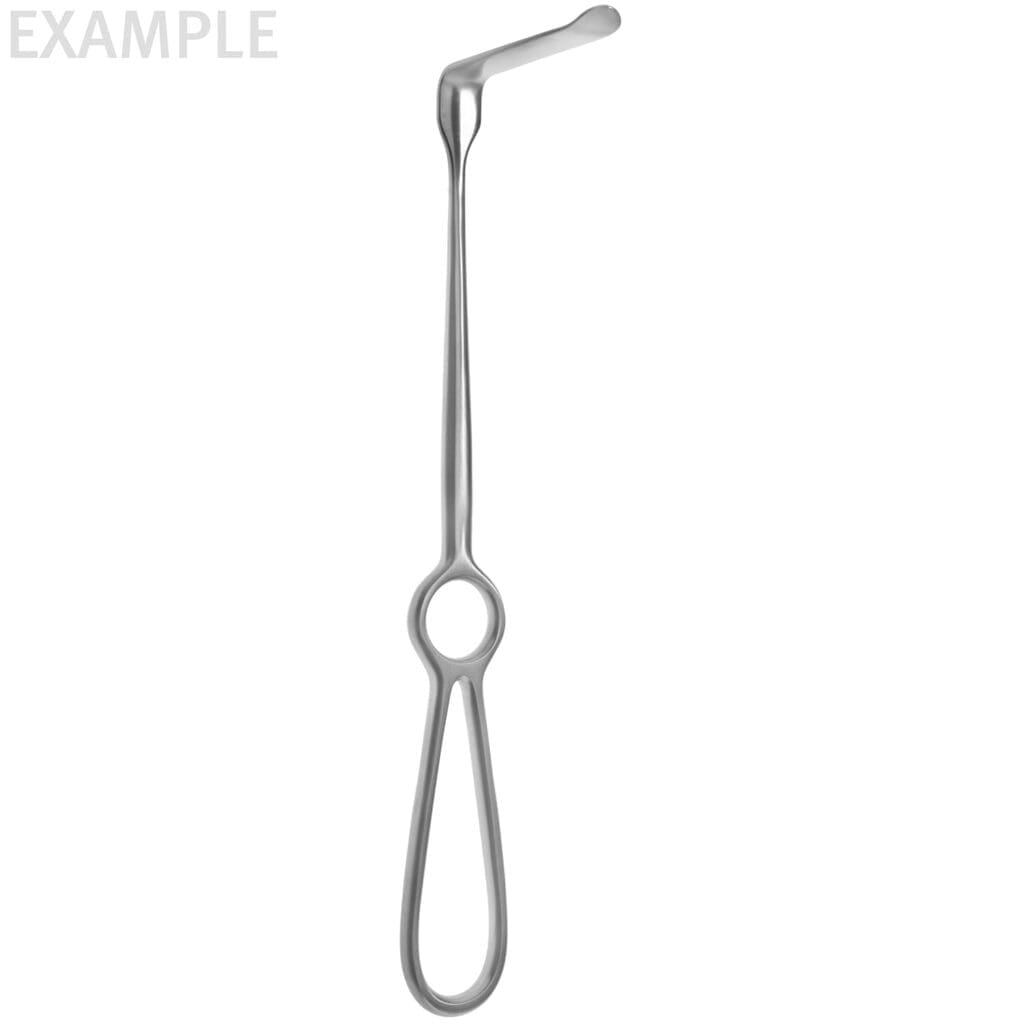 85-0054 — 8 1/2" Obwegeser Retractor - curved up 16x80mm