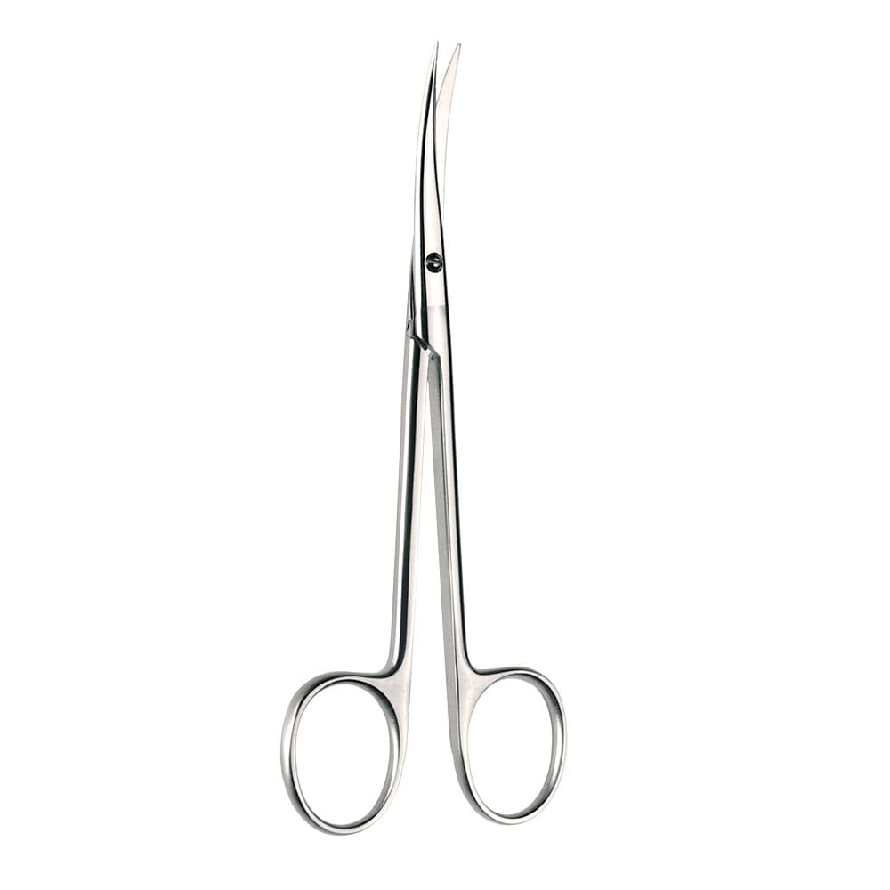 96-5051 — 5 1/2" Brophy Gum Suture Scissors sharp points curved