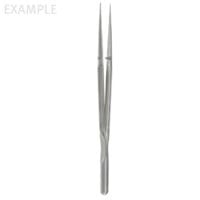 15cm Pierse Forceps - round handle 8mm diameter .3mm Tips