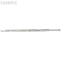 Rotatable Kerrisons from BOSS 4 Rotating Kerrison Shaft, 7" (175mm) straight, 6mm, 40° up Stainless Steel, Requires 70-2390 Micro