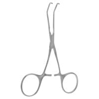 Debakey Castaneda Clamp - 1.4mm #1 anastomosis jaw curved handle